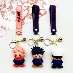 Cute Anime Soft Rubber Keychain Pendant