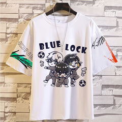 Unisex Anime Pattern Print Crew Neck T-shirt
