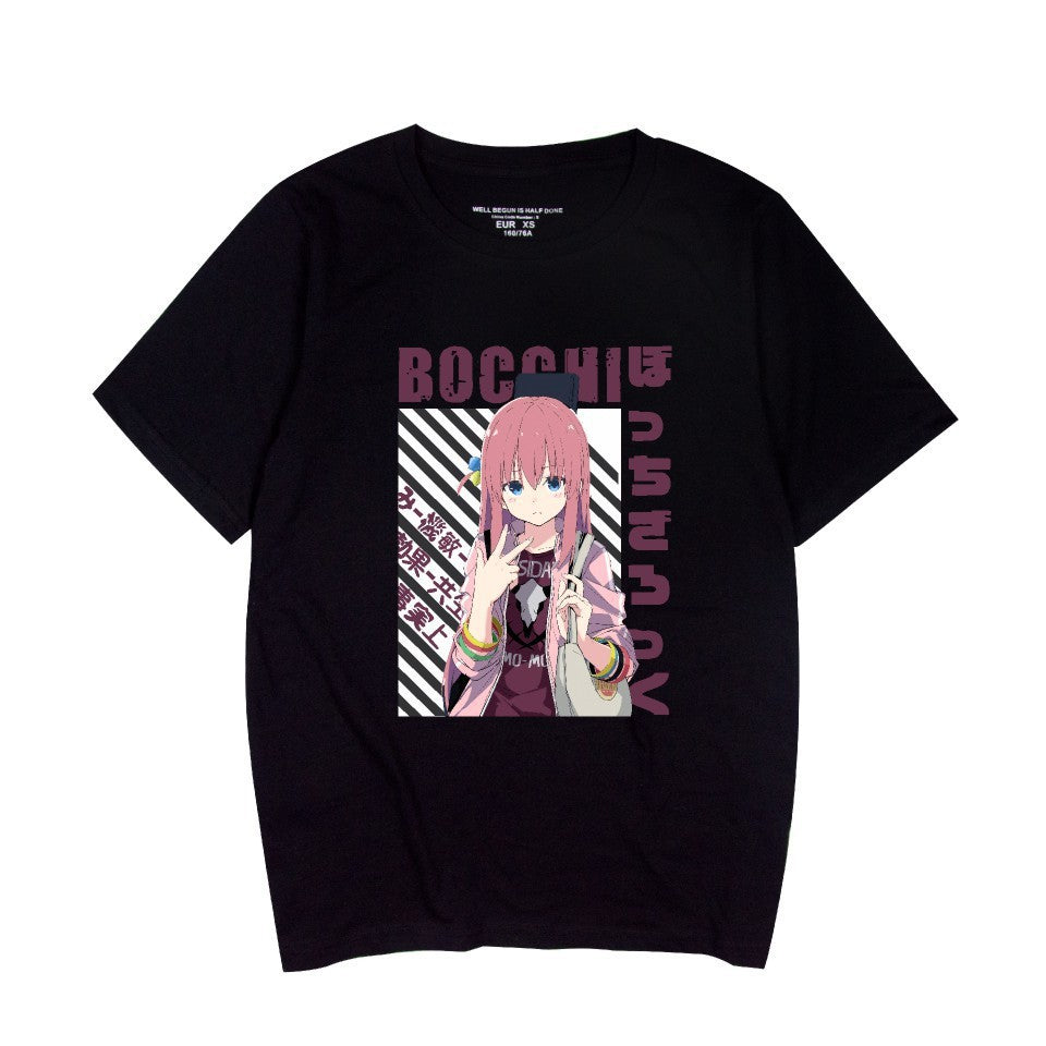 BOCCHI Summer Round Neck Short-sleeved T-shirt