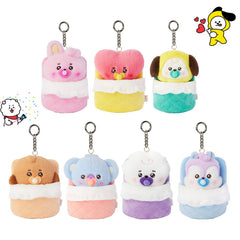 Cute Cartoon Sleeping Bag Plush Doll Pendant