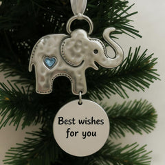 Elephant Friendship Christmas Ornaments