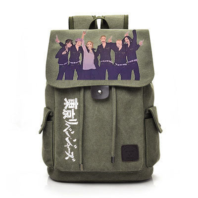 Vintage Anime Canvas Backpack