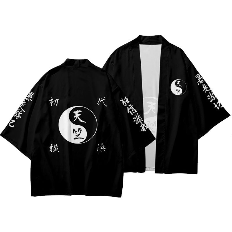 Unisex Anime Cos 3D Printed Kimono Cloak