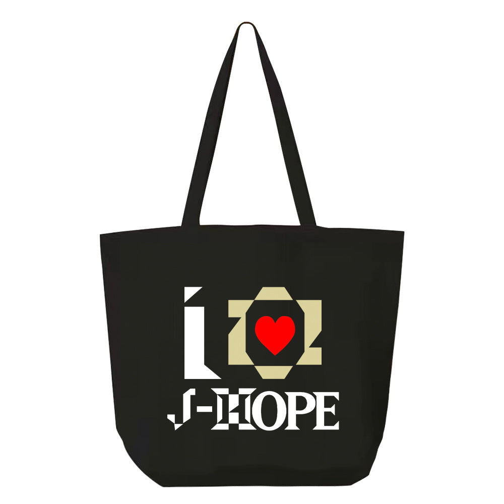 J-hope Logo Tote Canvas Handbag