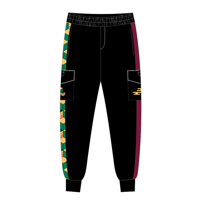 Unisex Tanjiro Anime Trousers Casual Sweatpants