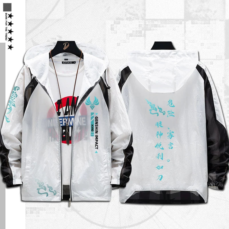 Versatile Game Thin Hooded Sunscreen Jacket