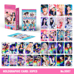 30PCS AE KISS N TELL Holographic Photocards