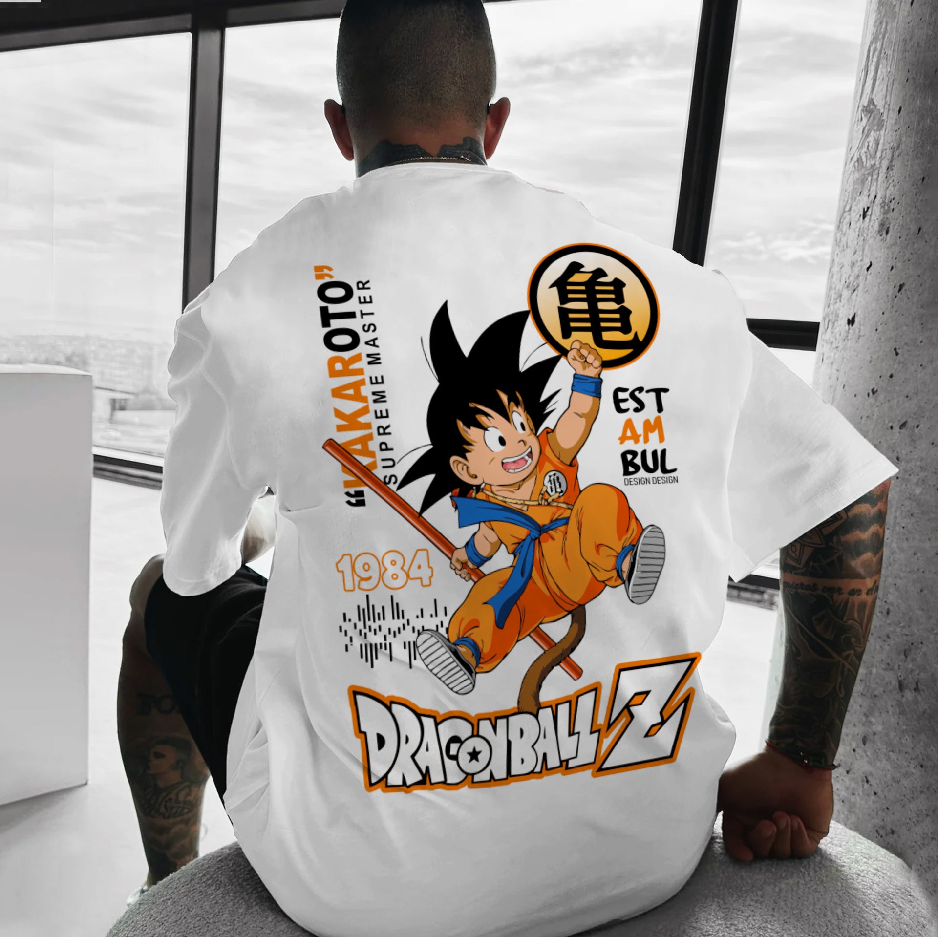Men's and Women's Goku Anime Print T-Shirt