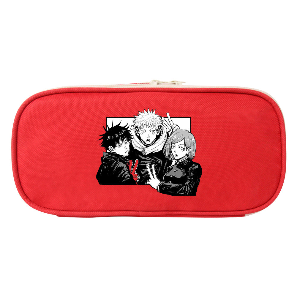 Trendy Anime Stationery Zipper Pencil Case