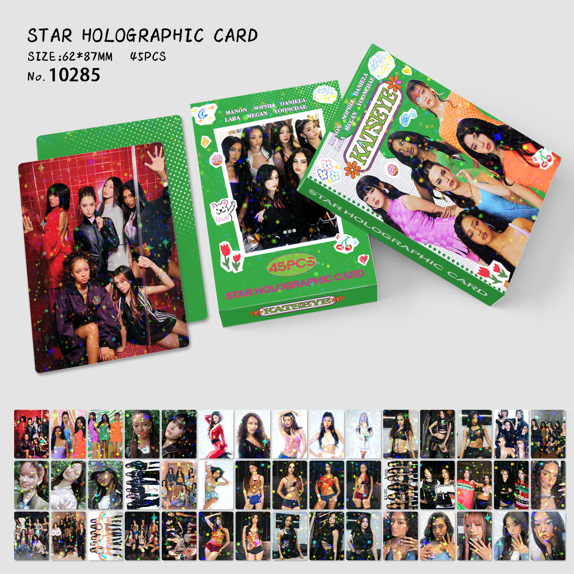 45PCS KATSEYE Season's Greetings Flash Photocard