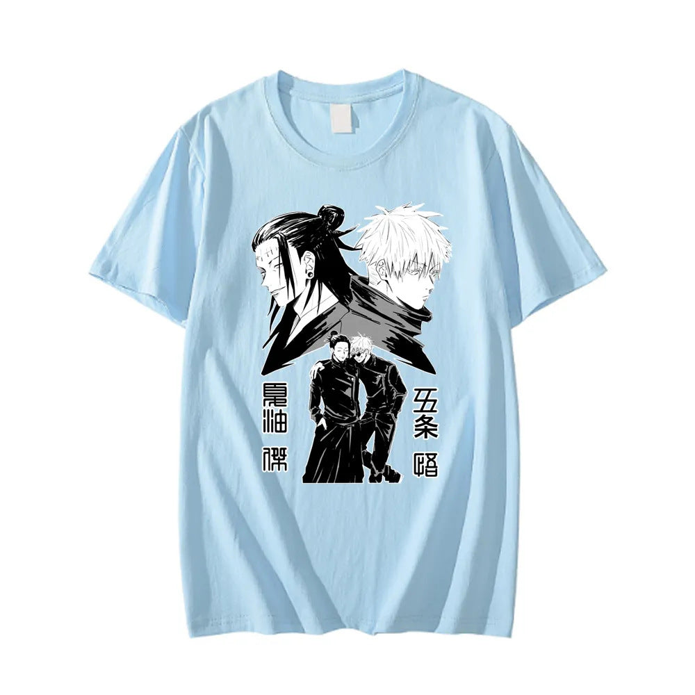 Versatile Anime GOJO Crew Neck Short-sleeved T-shirt