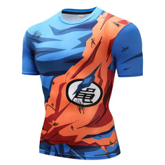 Men's Sports Fitness Anime 3D Short-sleeved T-shirt