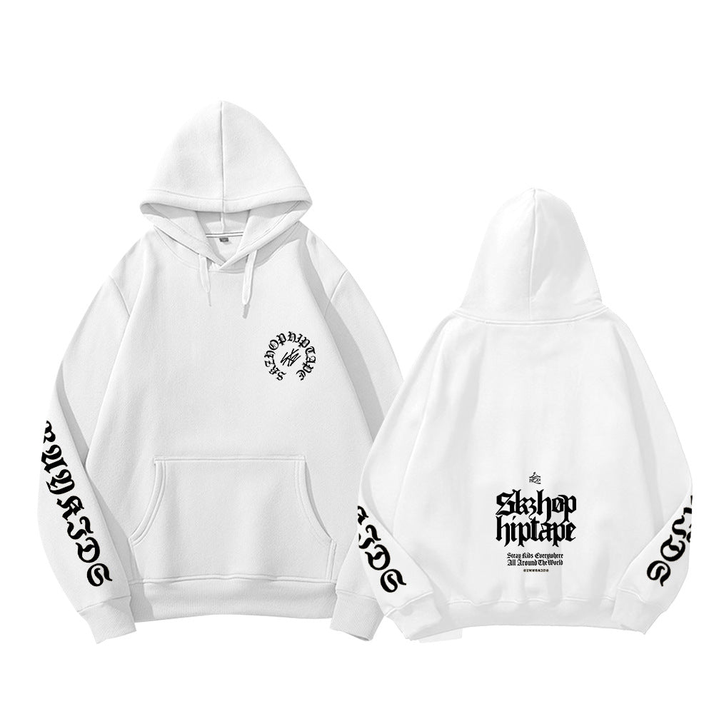 Unisex Kpop Hop Printed Pullover Hoodie