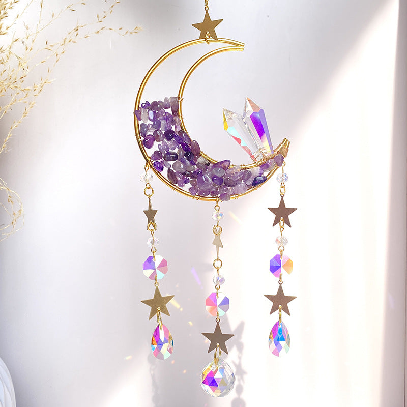 Moon Crystal Sun Catcher / Wind Chimes