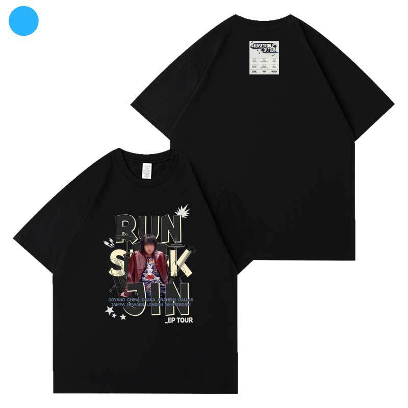 Kpop JIN Print Short-sleeved T-shirt Top