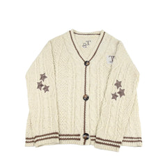 TS TTPD Long-sleeved Cardigan Beige Sweater