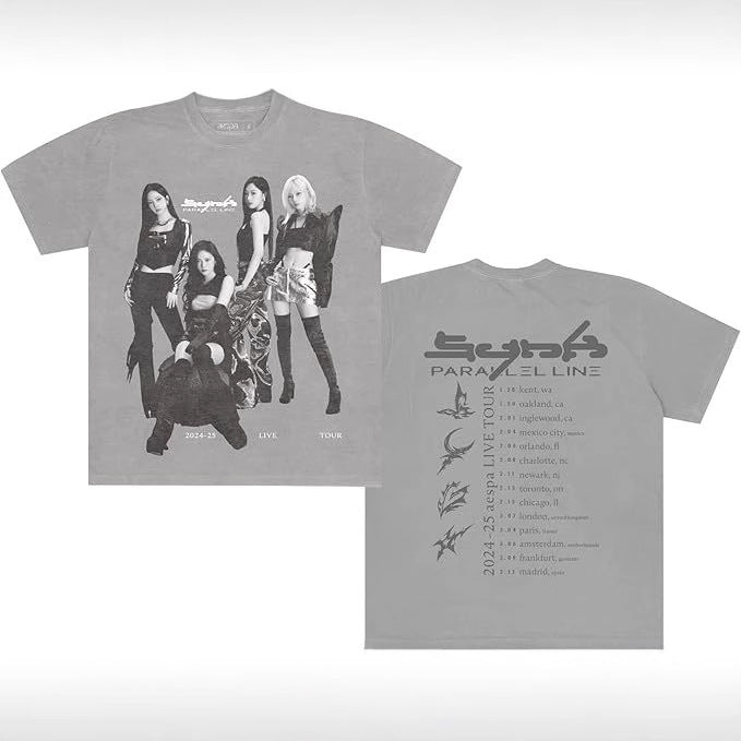 Retro KPOP Graphic Printed T-shirt