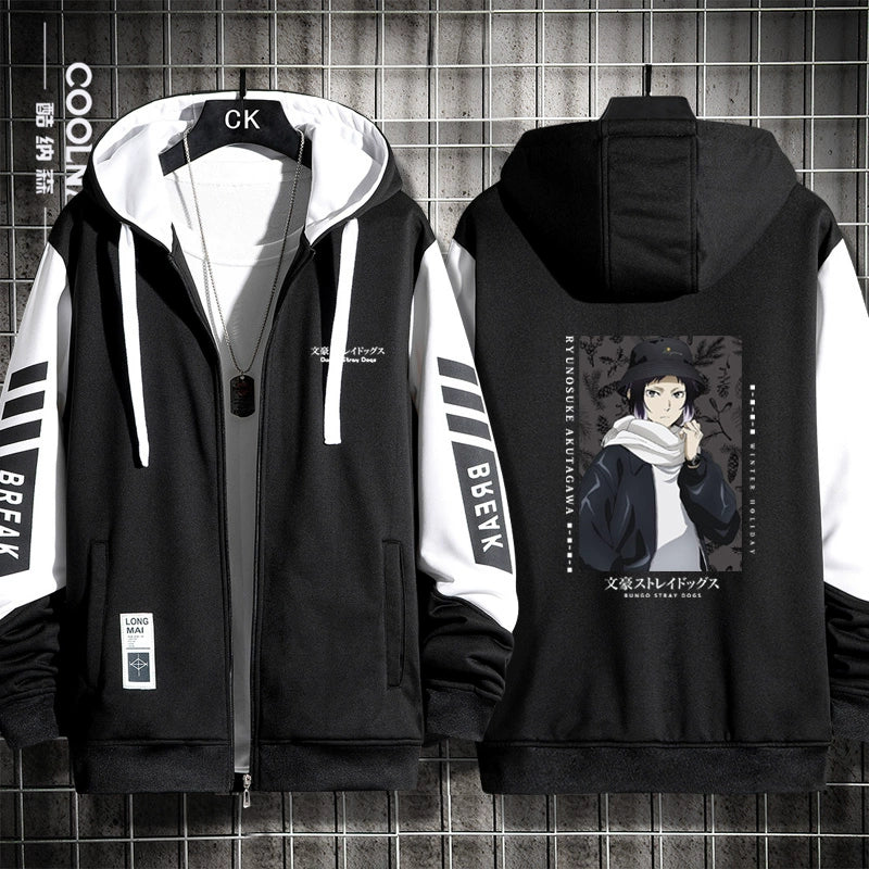 Trendy Anime Zipper Thin Cardigan Hoodie