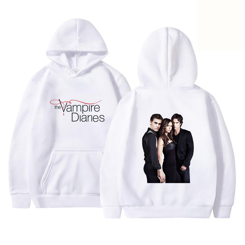 TVD Logo Printed Casual Hoodie
