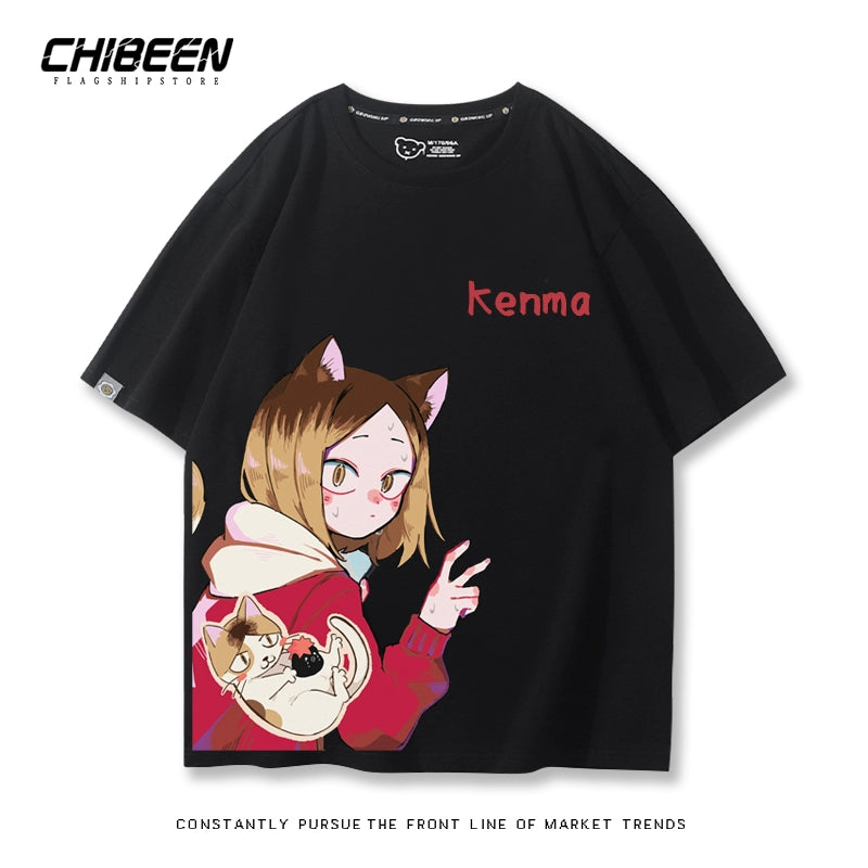 Unisex Kenma Anime Short Sleeve T-Shirt