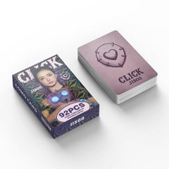 92PCS JISOO Single CLICK Photo Card Sticker