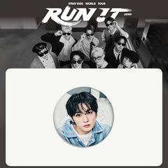 SKZ Tour "RUN IT IN JAPAN" Badge Keyring Set