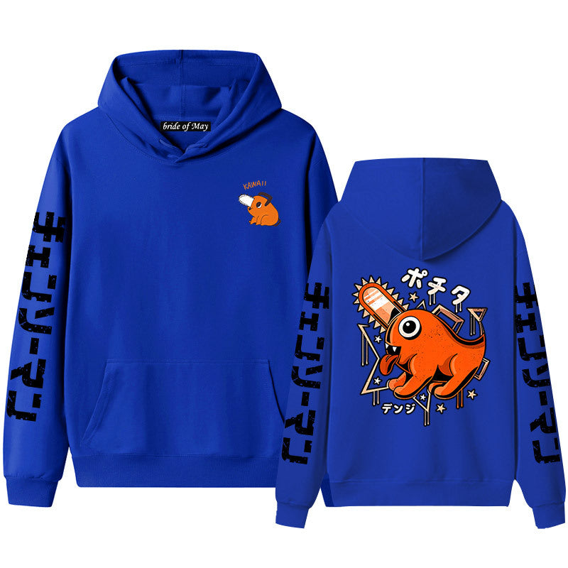 Unisex Pochita Anime Graphic Print Hoodie