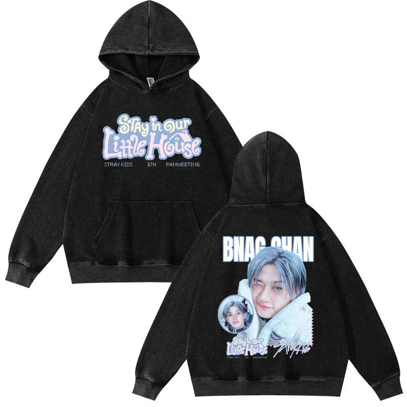 SKZ STAY in Our Little House Washed Hoodie Top