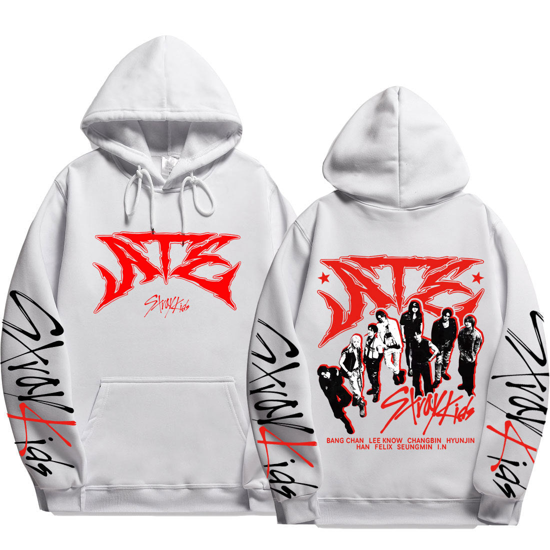 KPOP Atz Graphic Printed Loose Hoodie