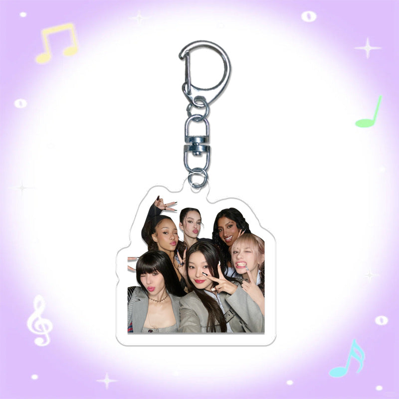 KATSEYE Acrylic Pendant Keychain