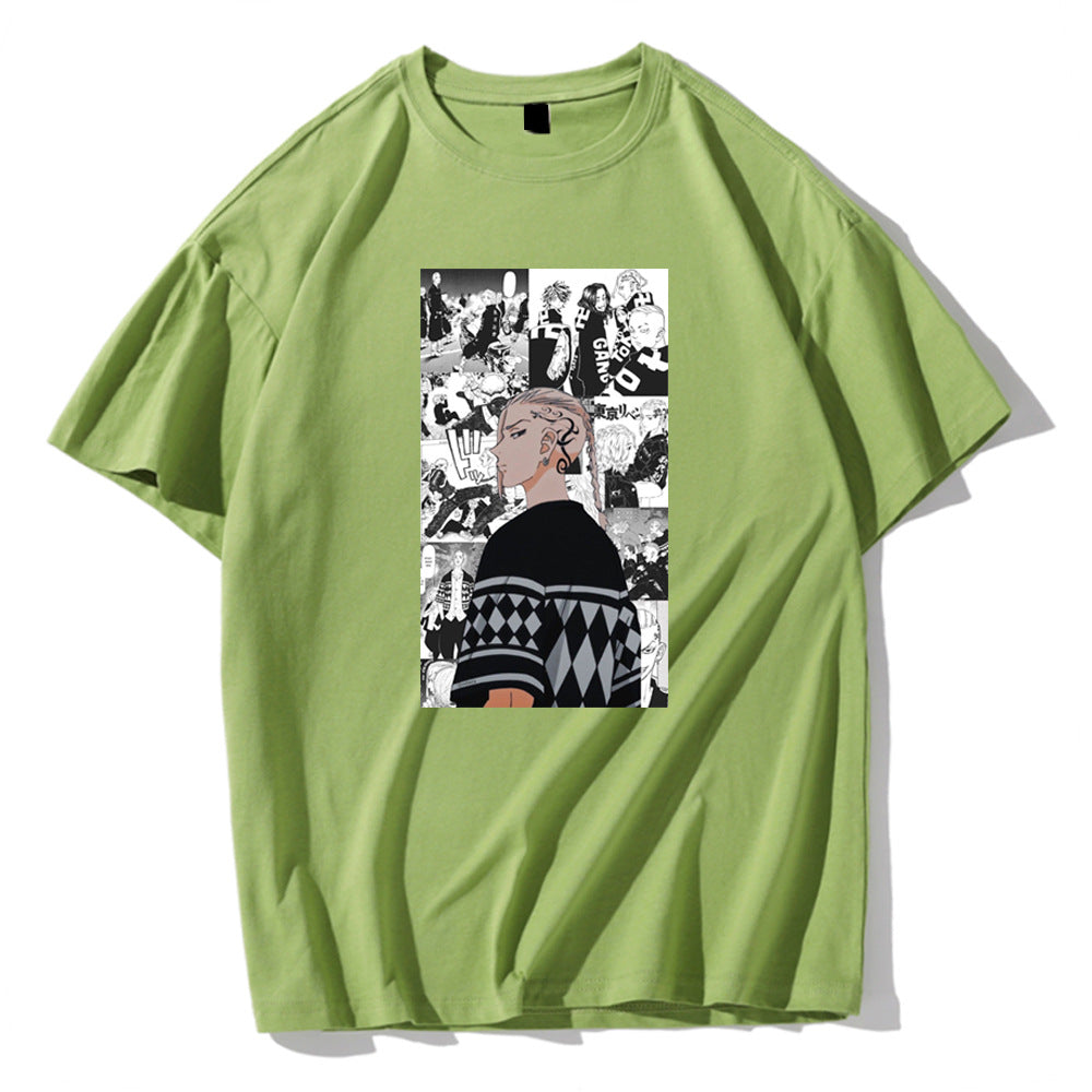 Unisex Anime Revengers Print Short Sleeve T-shirt