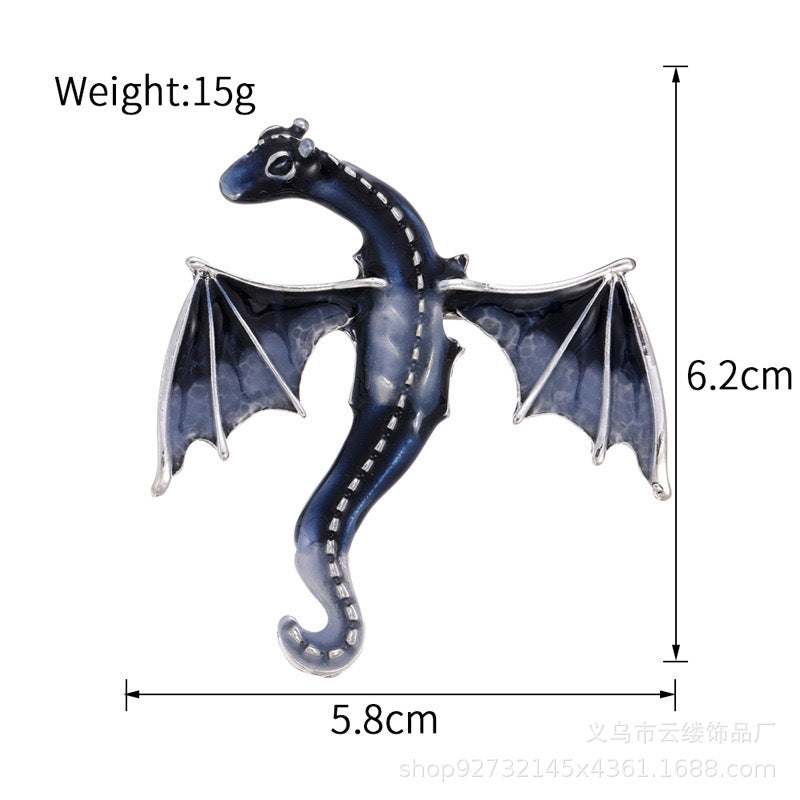 Retro Cartoon Dragon Shape Brooch