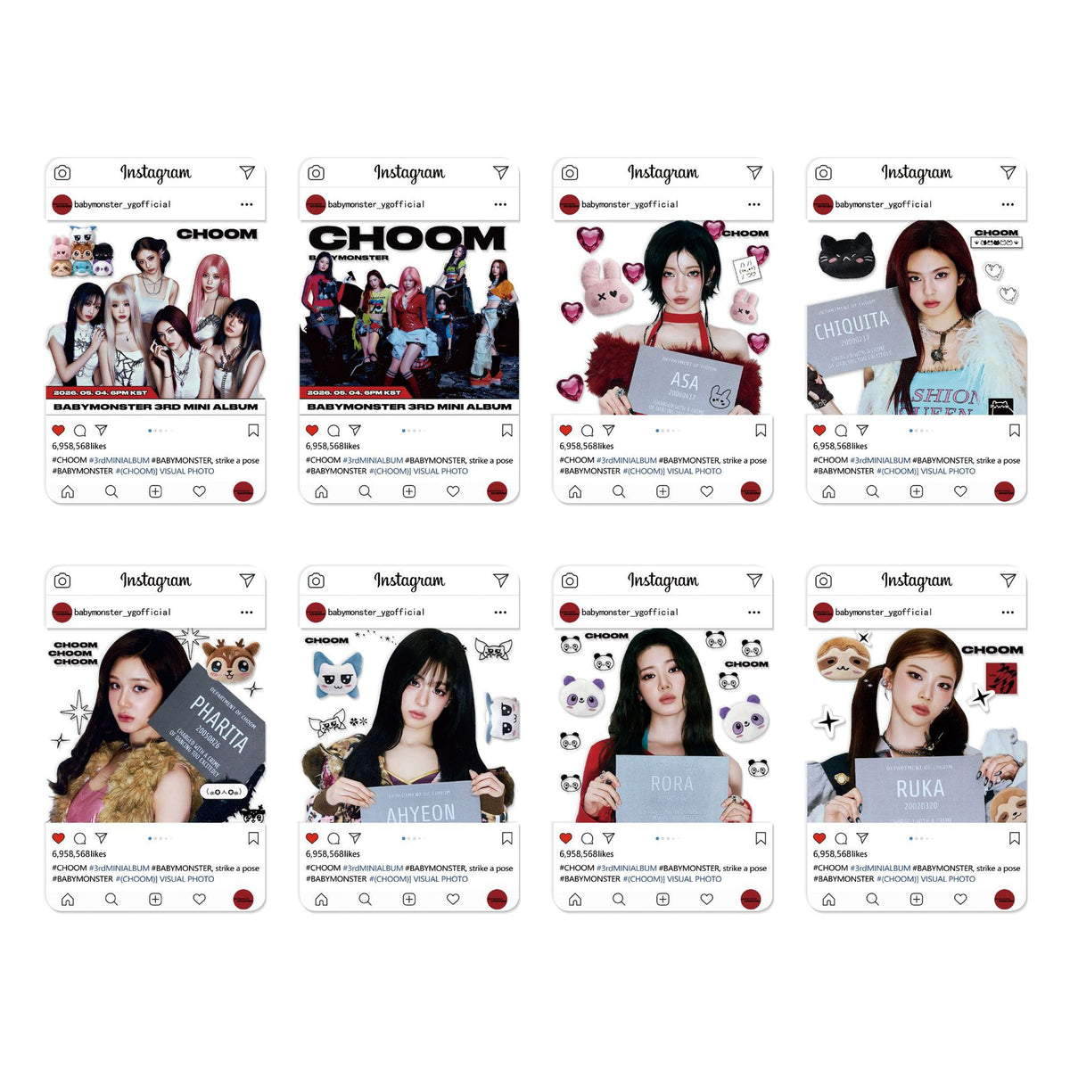 BM (CHOOM) Transparent Photocard Collection
