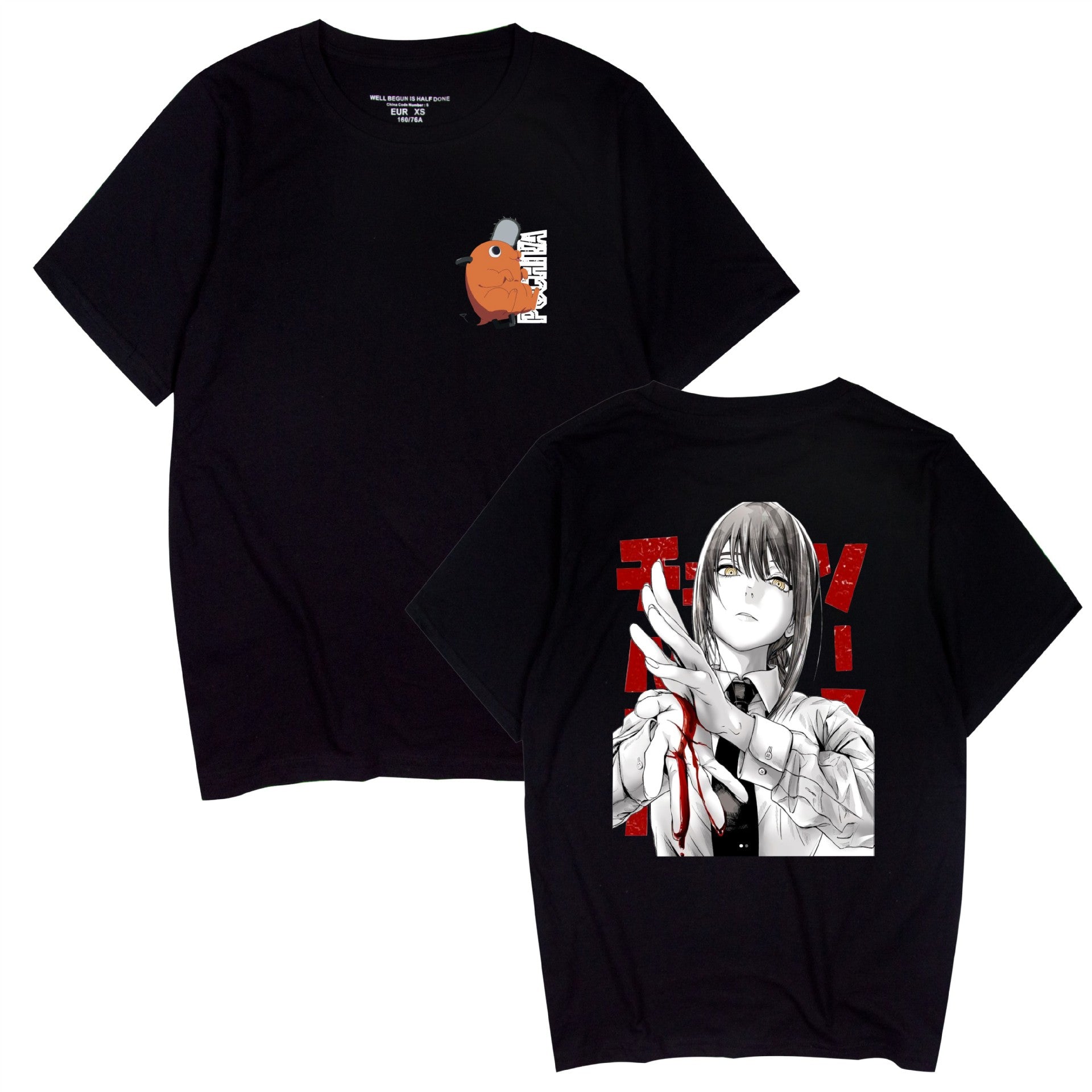 Men's and Women's Anime Printed T-Shirt Top
