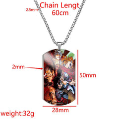 Asta Anime Printed Dog Tag Necklace