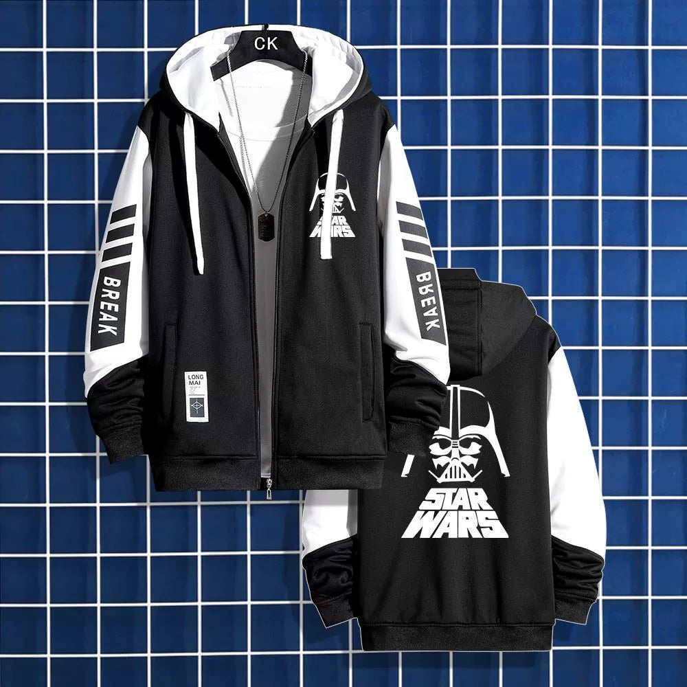 Mandalorian Zip Up Loose Hooded Jacket