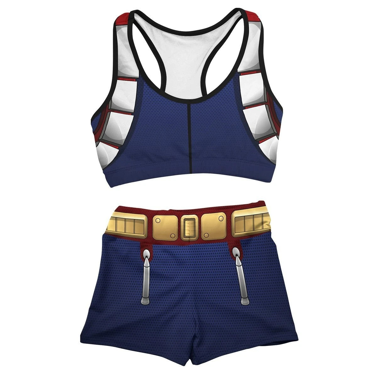 Women's Anime 3d Print Sports Vest Shorts Set