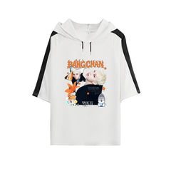 SKZ Short-sleeved Hooded Casual T-shirt