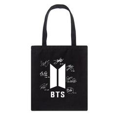 BTS Printed Canvas Tote Bag