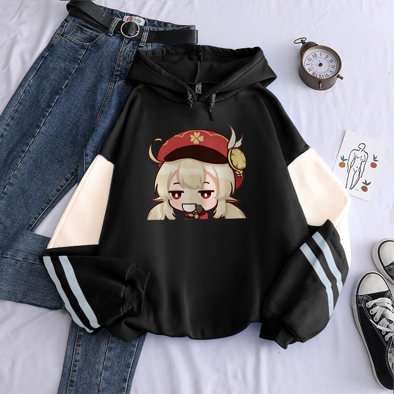 Unisex Cute Game Graphic Print Loose Hoodie