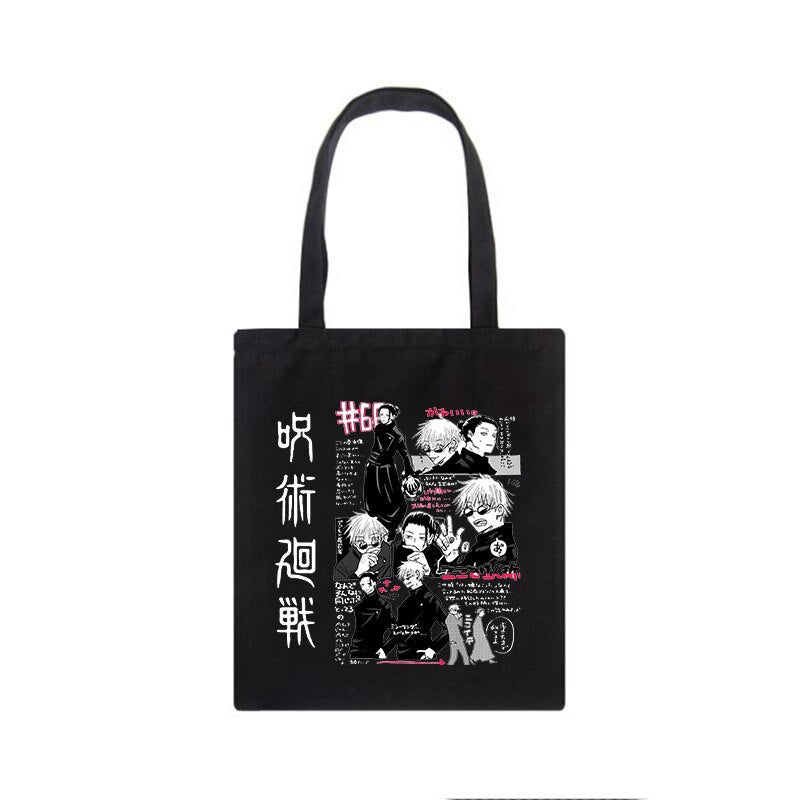 Casual Anime Printed Canvas Shoulder Bag