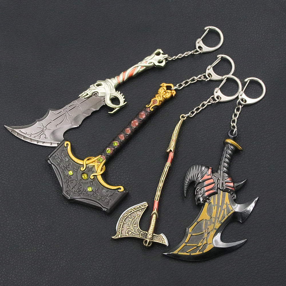 Game Blade Hammer Model Keychain