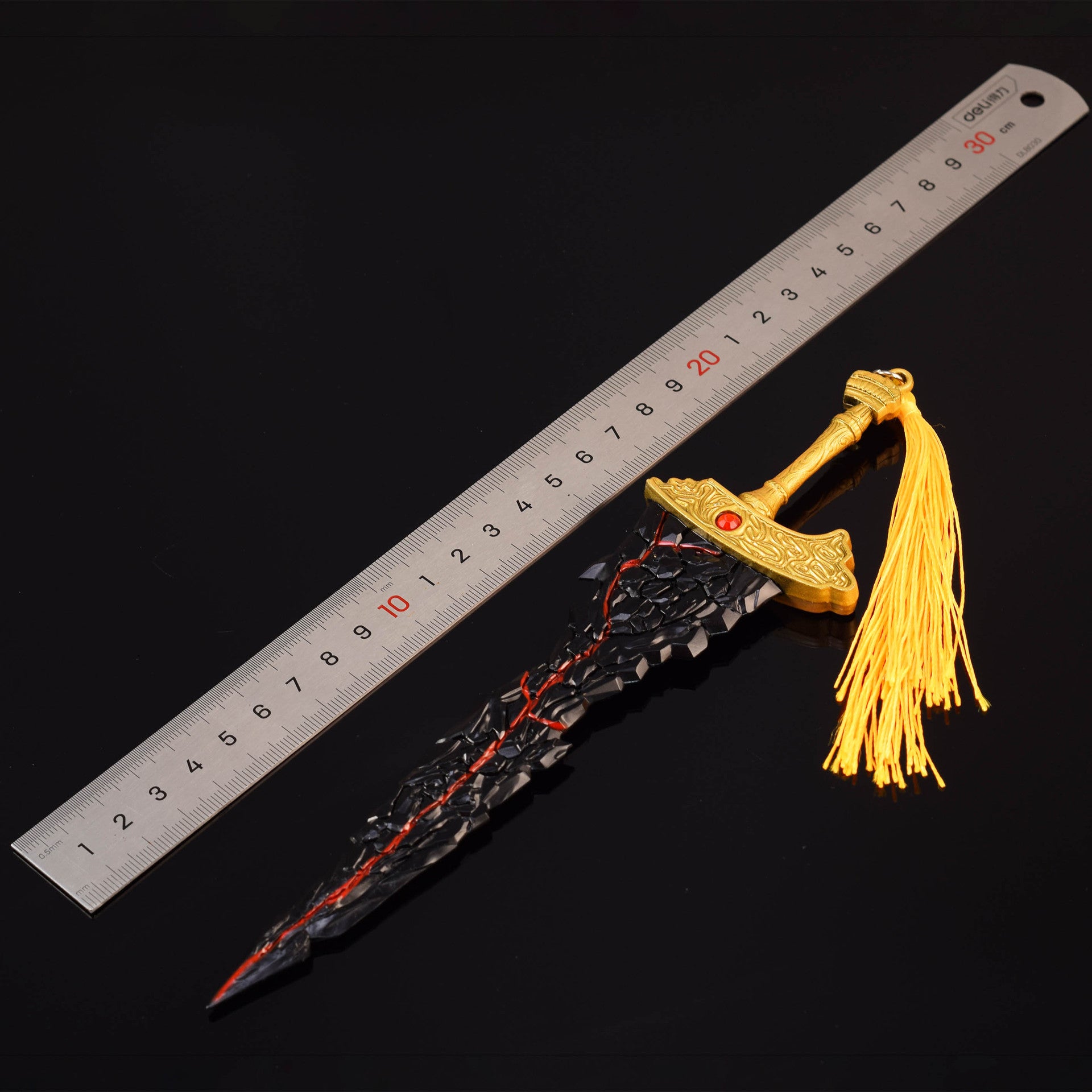 ER Maliketh's Black Blade Sword Model 8.66-Inch Metal Craft Sword