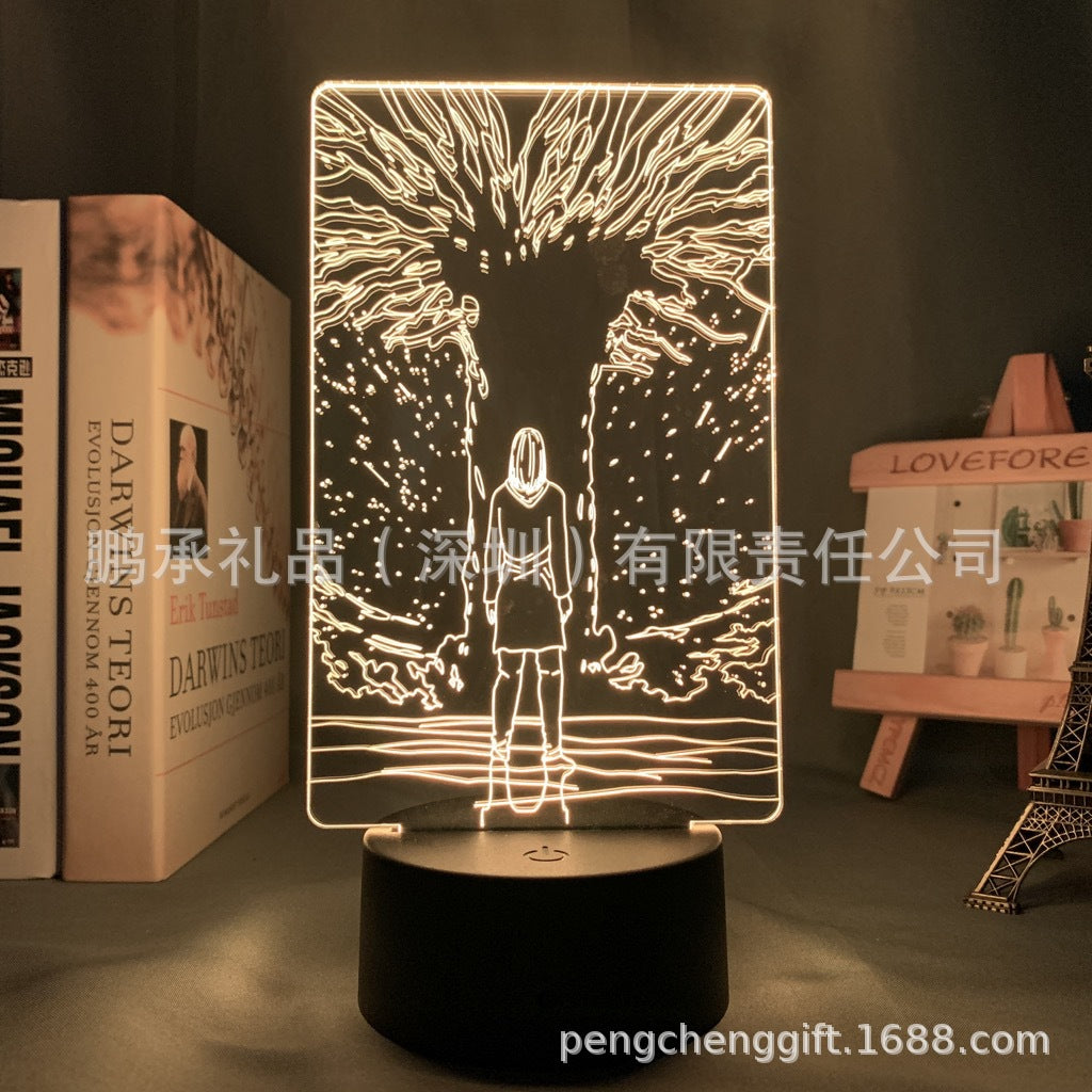 Colorful Anime Acrylic 3d Night Light