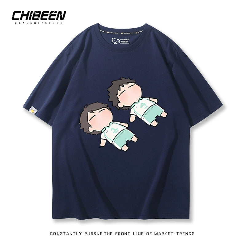 Unisex Anime Pattern Short Sleeve T-Shirt