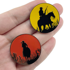 Game Silhouette Luminous Brooch Badge