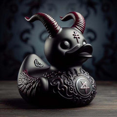 Gothic Death Rock Satan Duck Ornament