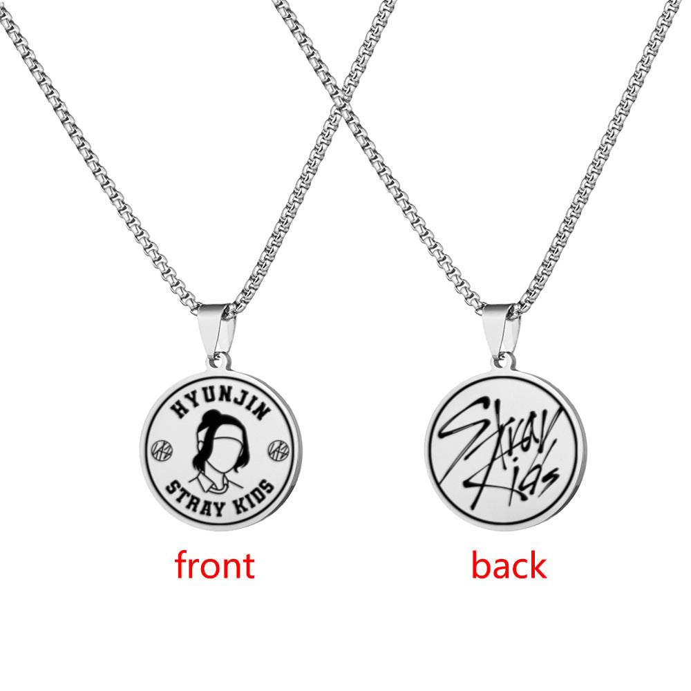 Chic Kpop Style Stainless Steel Tag Necklace