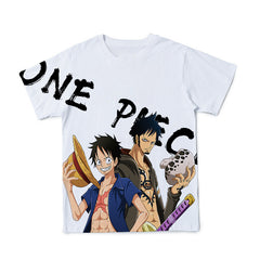 Trendy Luffy Zoro 3D Printed Short-sleeved T-shirt