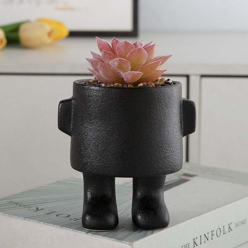 Funny Human Shaped Ceramic Pots